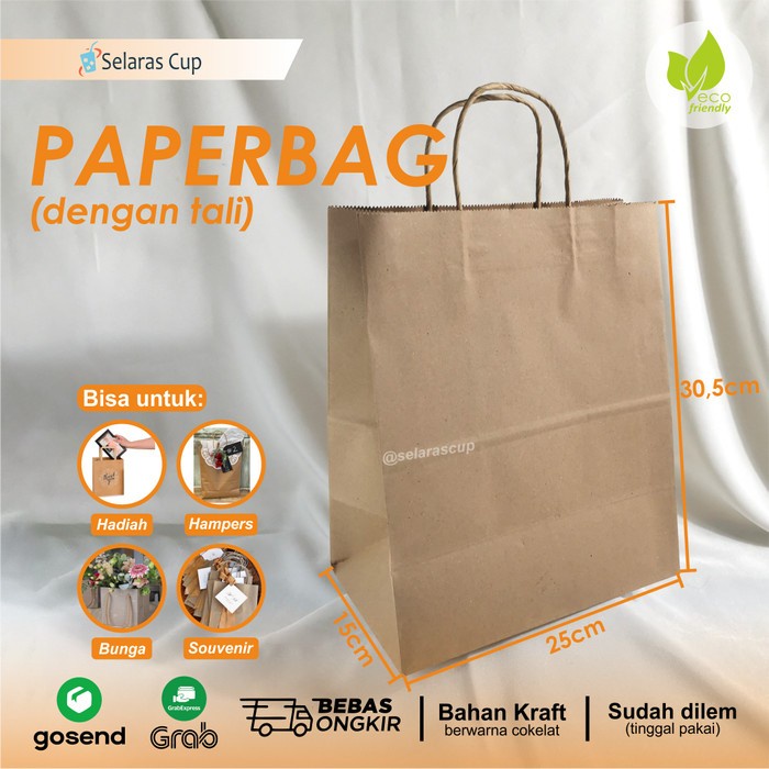 

Flashshow goodie bag ulang tahun 25x15x30,5 tas tenteng kertas gift packing