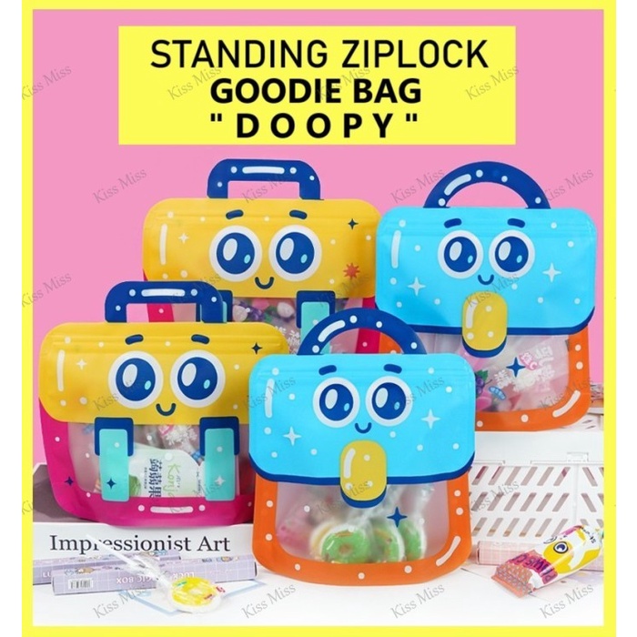 

Flashshow DOOPY - STANDING ZIPLOCK SNACK BAGS - ultah - ulang tahun - goodie bag - hampers - plastik