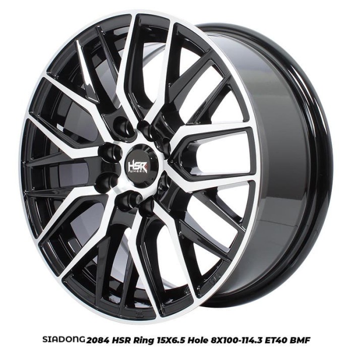 Terlaris Velg Mobil Xenia Ring 15 HSR SIADONG hitam polish Rata Body