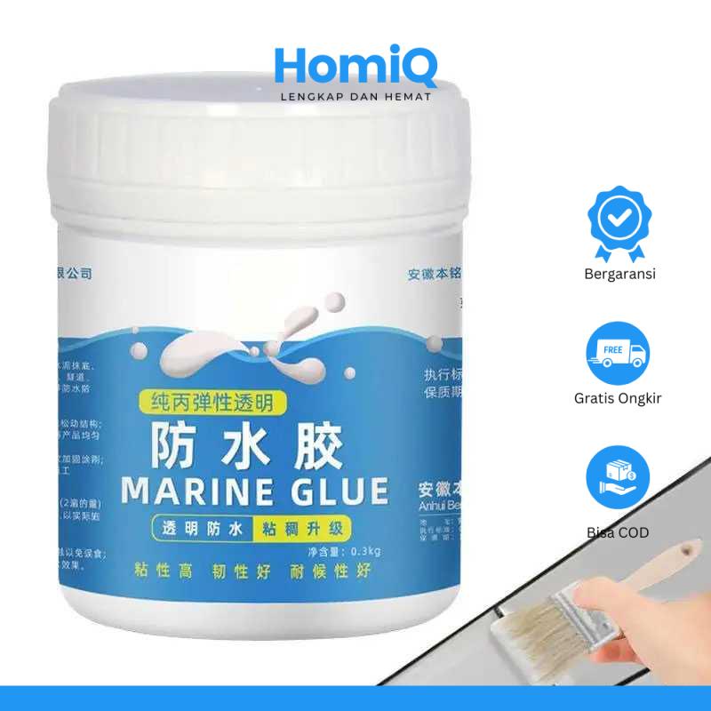 

HomiQ QIAOMEILI Lem Waterproof Transparent Anti Leak Agent 150g with Brush - J150G