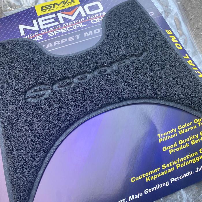 Karpet Spiral / Bulu Scoopy Fi Injeksi 2013 2014 2015 Nemo Gma / Karpet Scoopy Alas Pijakan Kaki
