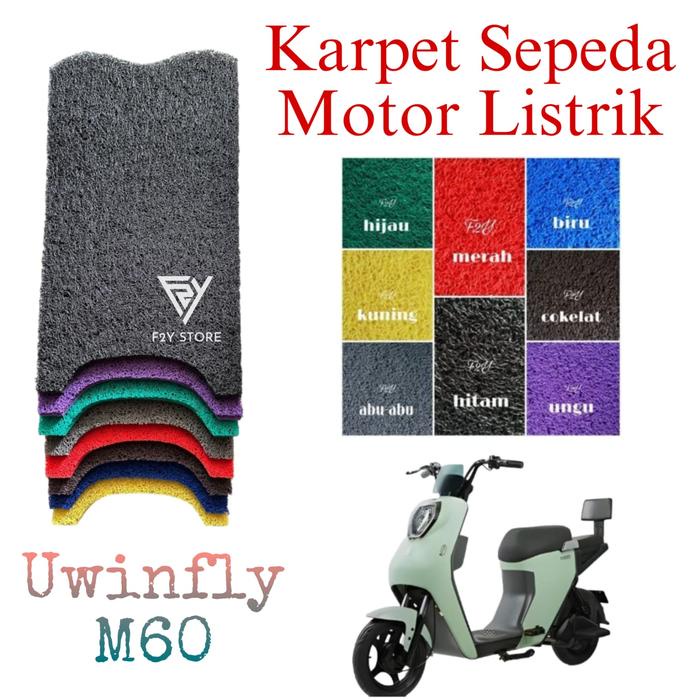 Karpet Sepeda Motor Listrik Uwinfly M60 , Alas Kaki, Pijakan Kaki