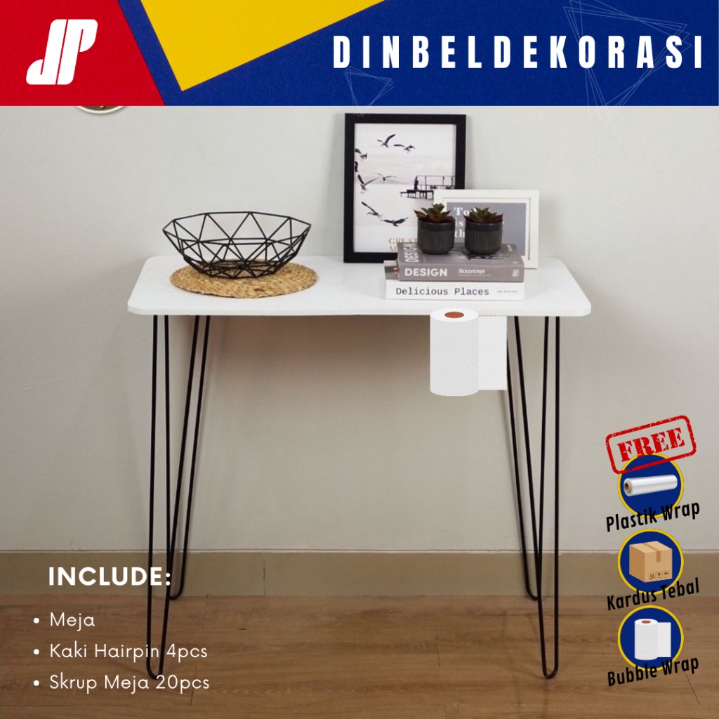 Meja Kerja dan Belajar Hairpin Minimalis / meja komputer *