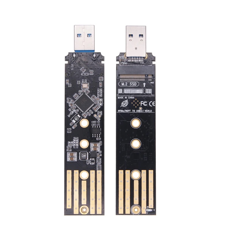 MCC NVMe to USB Adapter M.2 SSD to USB 3.1 Type A Card M2 to USB Adapter Realtek RTL9210B Chip M Key