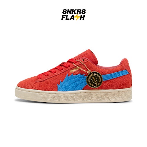 PUMA Suede X One Piece Buggy Red Blue Sepatu Sneakers Pria - 39652001 - Size 45