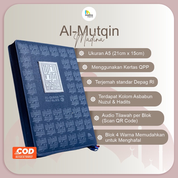 ALQURAN HAFALAN MADINA AL MUTQIN MUSHAF TAJWID QURAN TERJEMAH KECIL KODE 1379