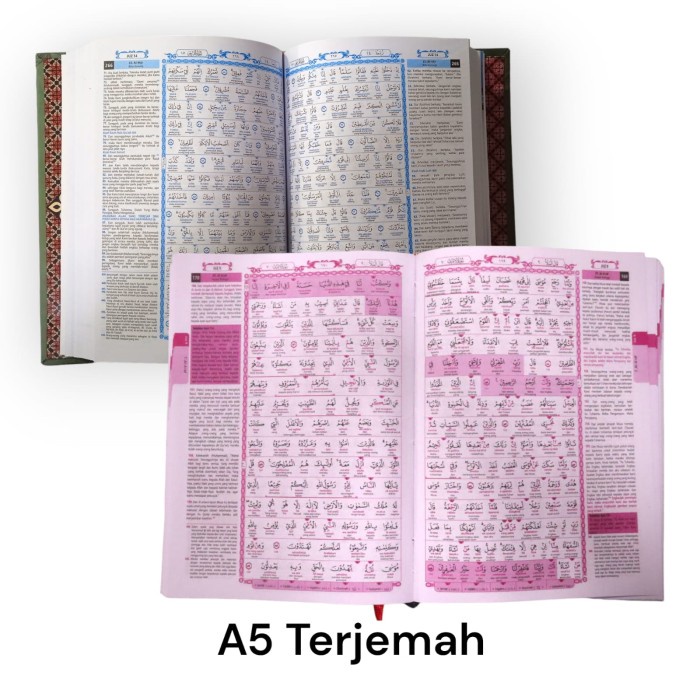 AL QURAN CUSTOM NAMA A5 A6 QUR'AN ANAK TERJEMAH TILAWAH HADIAH KADO ULANG TAHUN MAHAR SESERAHAN - 1