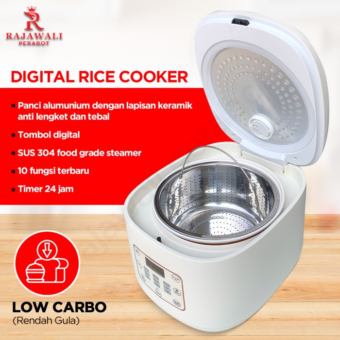 NEW MODEL RICE COOKER 5L RAVELLE LOW CARBO