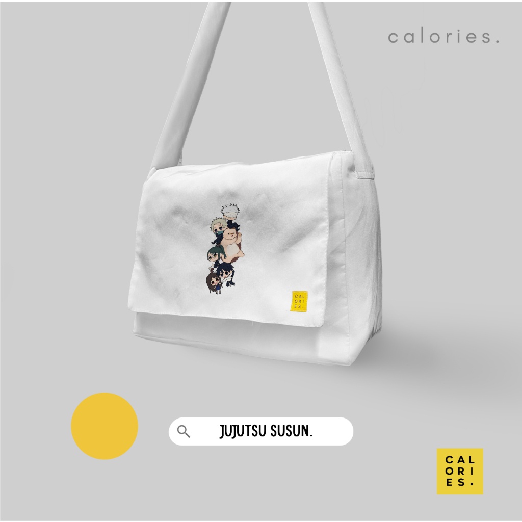 TERBARU Calories Tas Slempang Messenger ANIME Jujutsu kaisen itadori yuuji gojou satoru #msjk