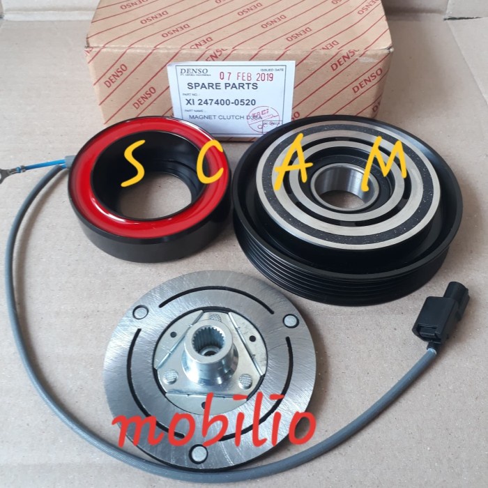 Alat Mobil Magnet Clutch Ac Honda Mobilio Hrv Brv 5Pk Original