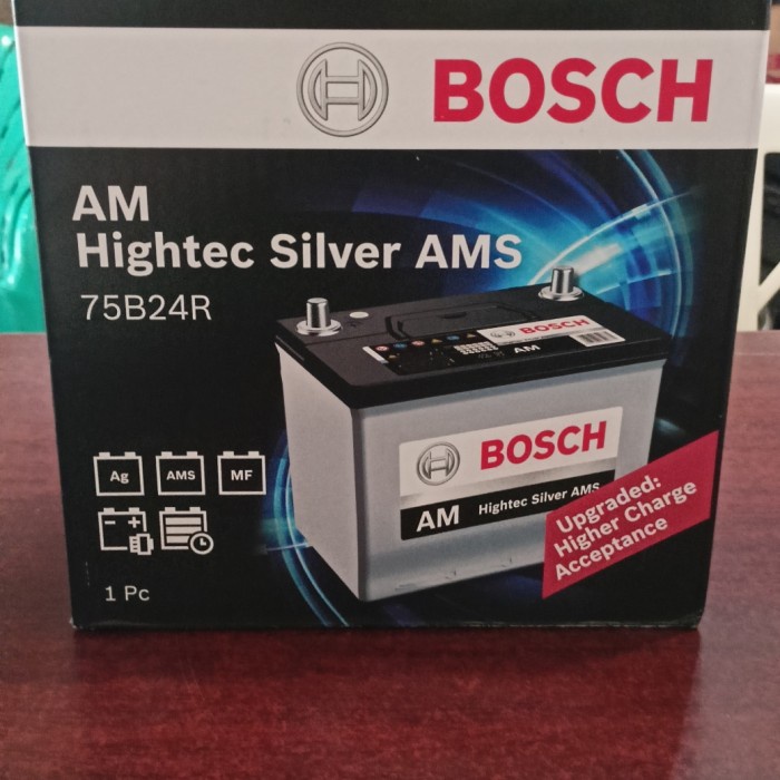 Aki Rush / Bosch Silver AMS 75B24R NS60 12V 55ah / Aki Terios Avanza