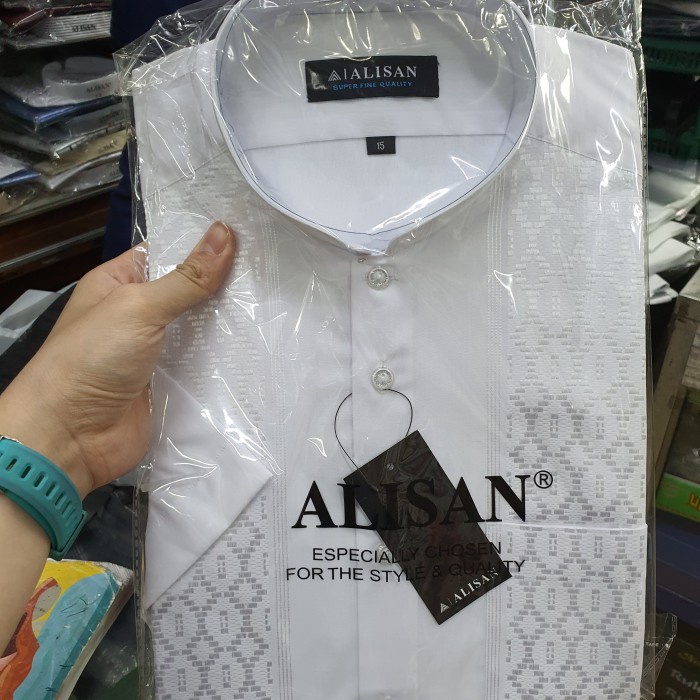 Baju Koko Alisan Lengan Pendek Ukuran 15 (M)