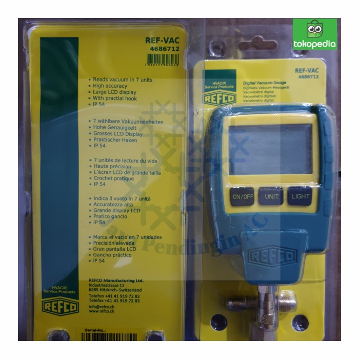 Bisa Grab Digital Vacuum Gauge Refco