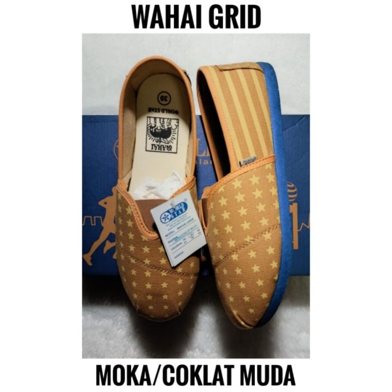 Trending  Sepatu Wahai / World Star Pria Casual / Slip On