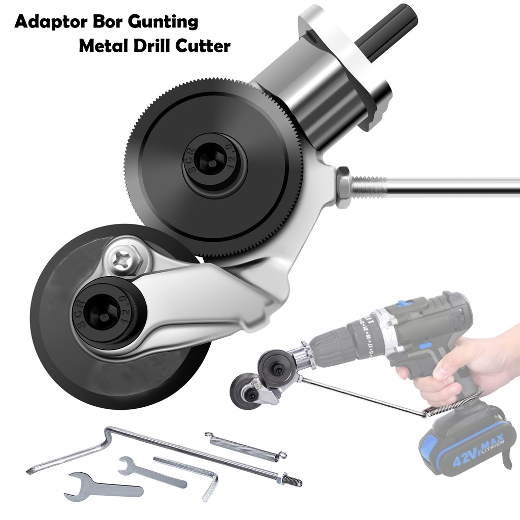 

RACHOME Adaptor Bor Gunting Plat Besi Metal Drill Cutter - R125