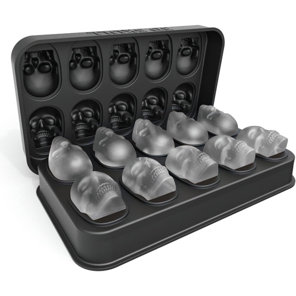 

MTKO Cetakan Es Batu Silikon Tengkorak 10 Grid Ice Cube Mold - MT499