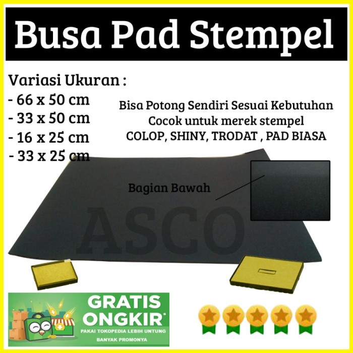 

Busa Untuk Pad Stempel, Foam Pad Colop, Trodat, Shiny Premium