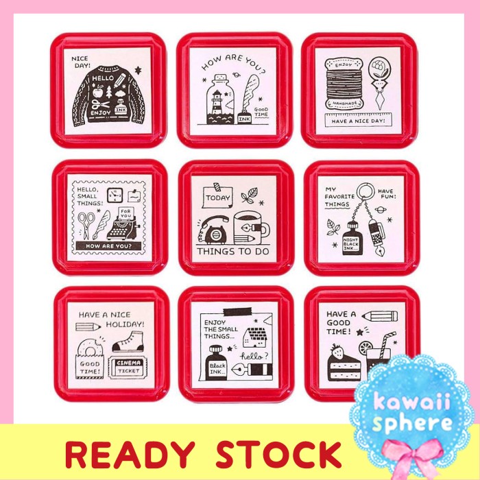 

Eric Small Things x SANBY Self-Inking Stamp Penetrating Stamp Ready Stock Handcarry Japan