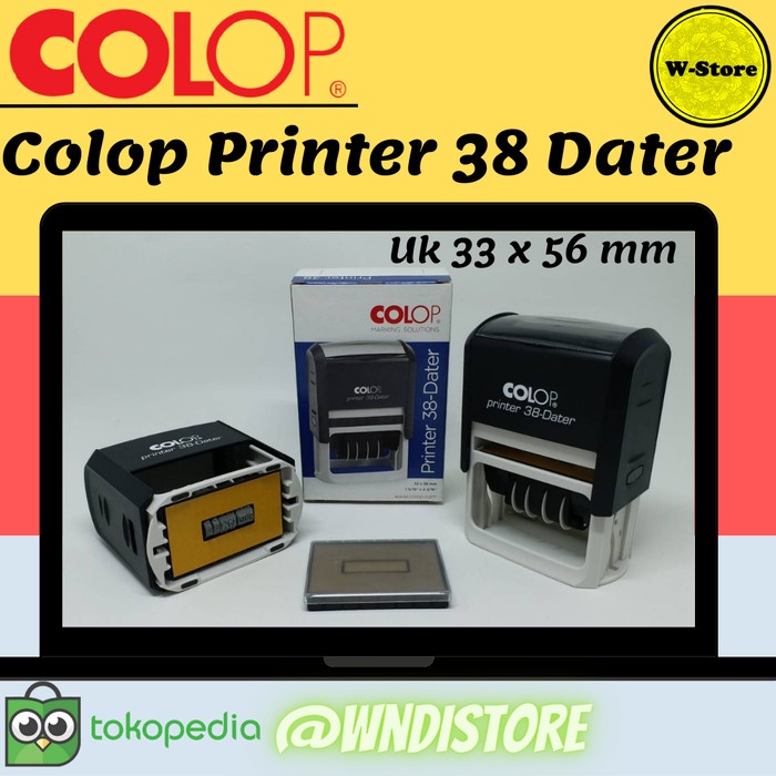 

Jasa Stempel Colop Printer 38 Dater/ Stamp Colop P38 Dater Uk 33x56mm