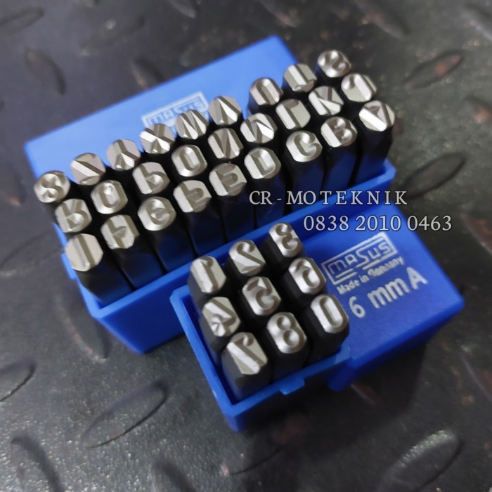 

Masus Stamp Punch 6 Mm Alat Ketok Huruf Angka Set Germany
