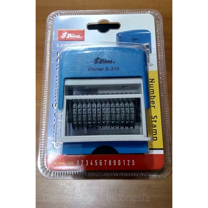 

Shiny Printer S-313 Self Inking Number Stamp (13 Digit)