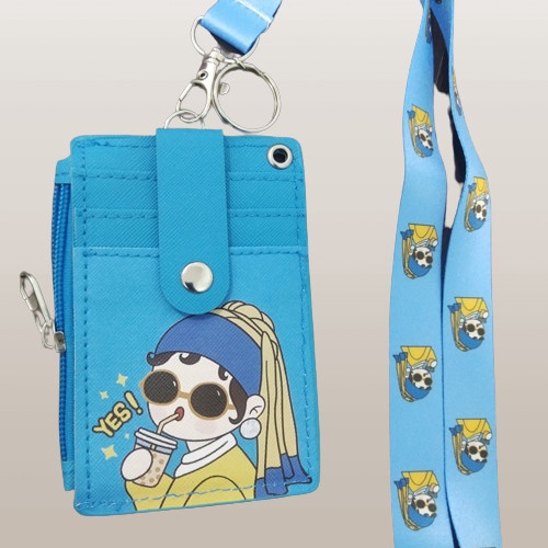 

TERBARU! name tag holder kulit with zipper