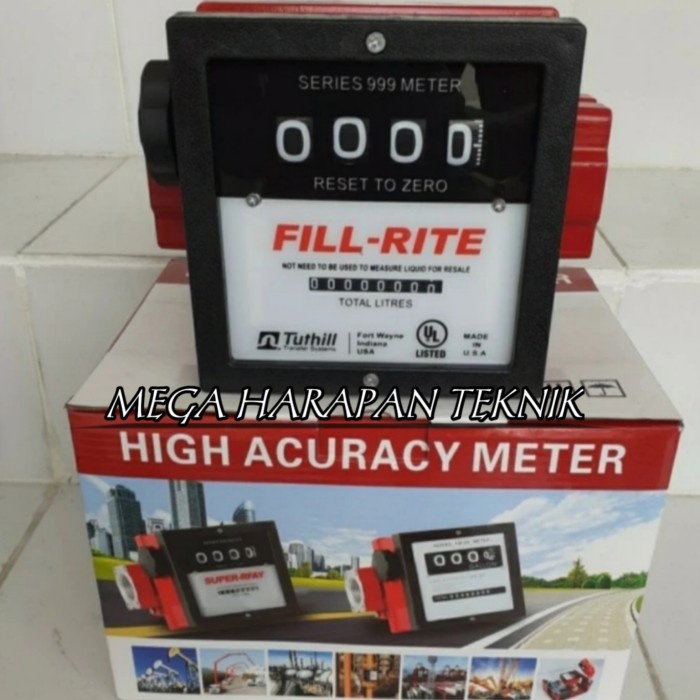 Flowmeter Fill Rite 1,5" 4 digit Flow meter nyak /solar seri 901CL