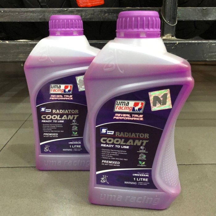 Coolant Air Radiator Uma Premix Liquid 1 Liter Universal Semua Motor Vario Aerox Nmax Pcx Ninja R Rr
