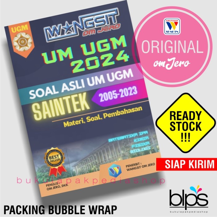 Buku Wangsit UTUL UGM 2024 / Buku Wangsit UM UGM 2024 / Buku SAINTEK 2024