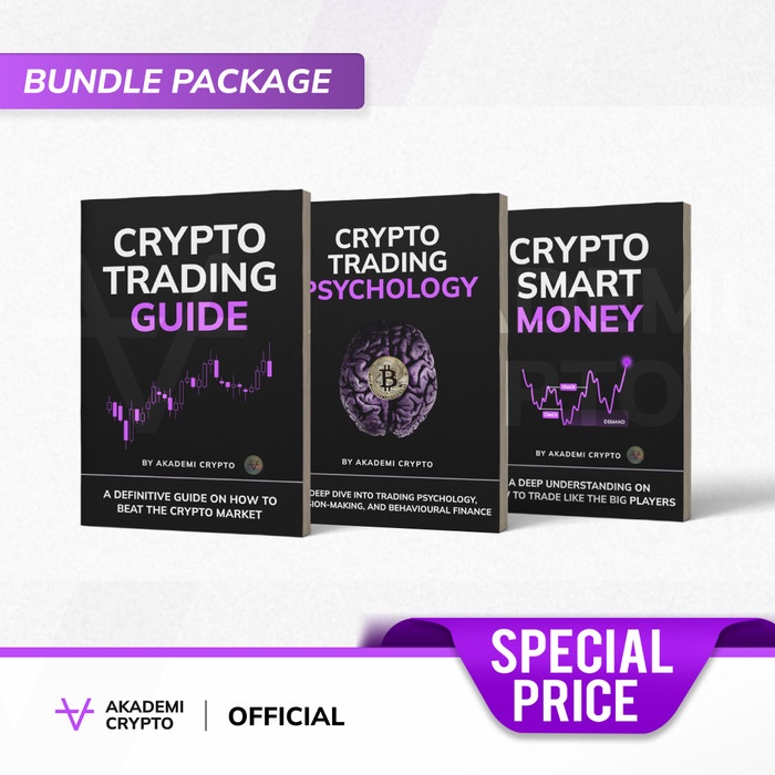 Buku Akademi Crypto I [Bundling] Crypto Trading Guide + Crypto Smart Money + Crypto Trading