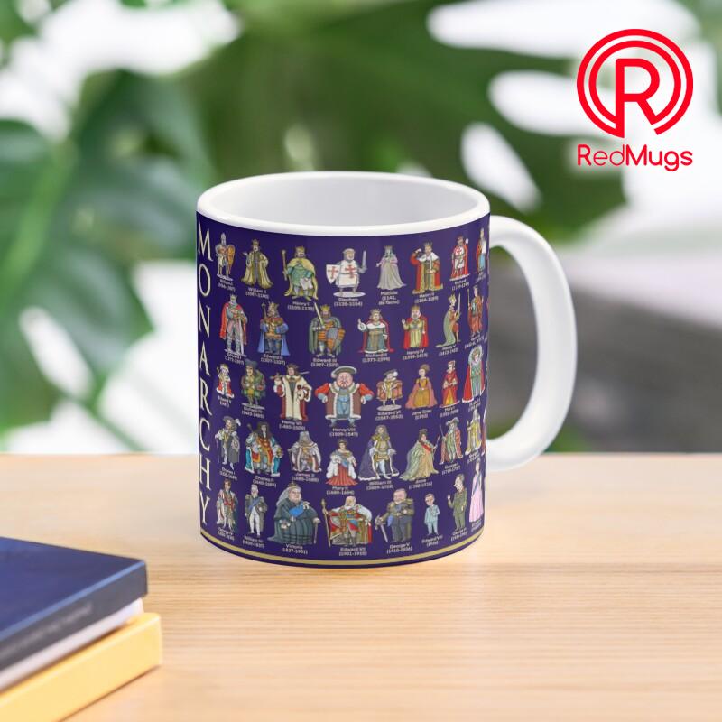 Gelas Mug The Kings and Queens of England and Britain Classic Mug