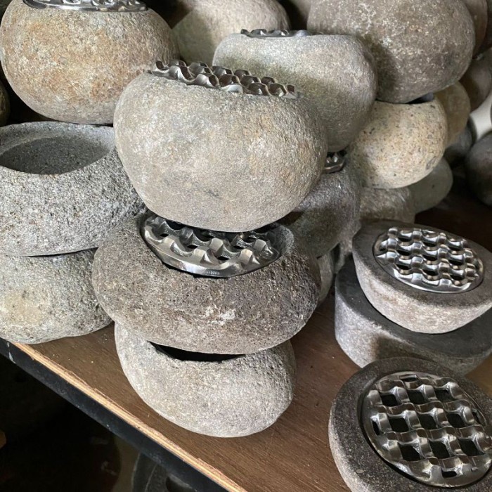 Asbak Batu Aluminium - Asbak Aluminium Batu - Asbak Besi - Asbak Batu