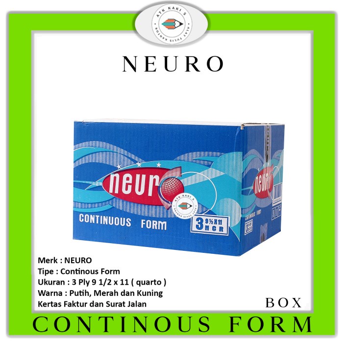 

Promo! Gosend! Continous Form 91/2 X 11 3 Ply ( K3 Neuro )Ncr/Kertas Komputer
