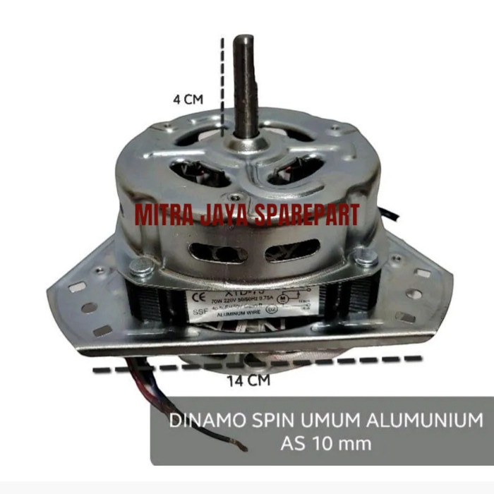 Dinamo Pengering Mesin Cuci 70 Watt/Dinamo Pengering Denpo Sanyo Aqua Mesin Cuci