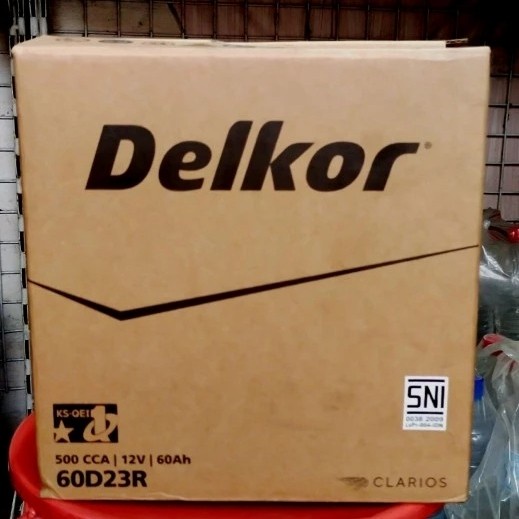Aki Accu Kering Dodge Journey, Delkor Mf 55D23R / 85Br60K 60 Ah