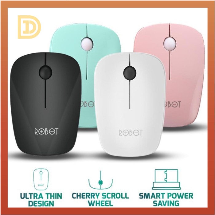 Mouse Bluetooth Wireless Robot Original Optical Tanpa Kabel Unik Lucu