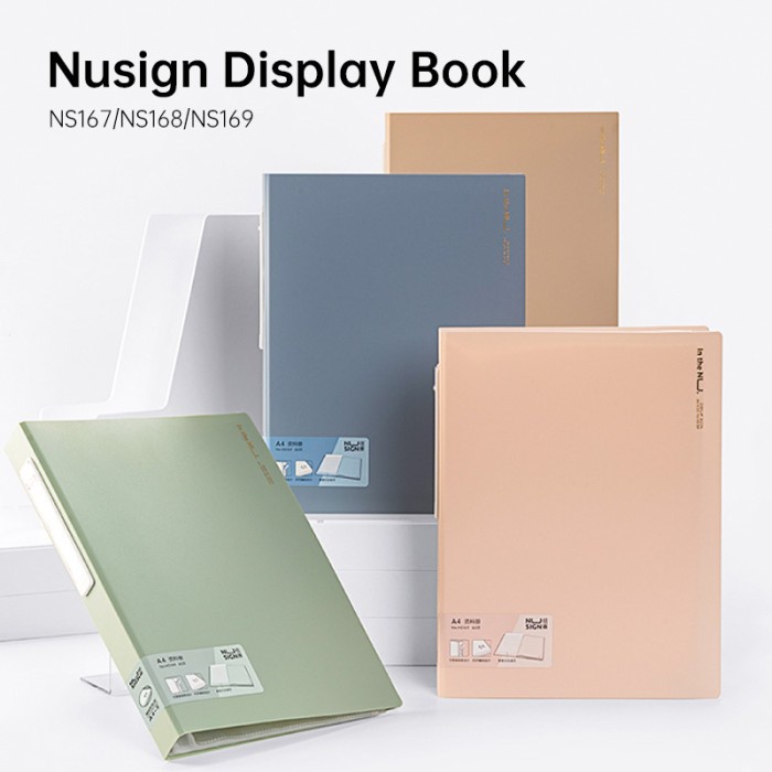 

Nusign Display Book / File Map Clear Holder / Document Keeper A4 NS16X Kode 1112