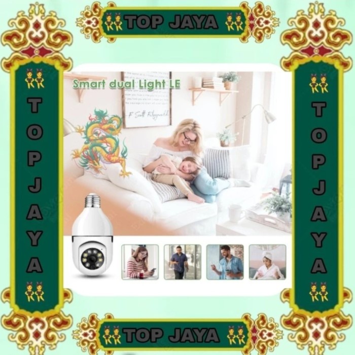 Kamera Cctv Bulb Lampu Bohlam Spy Cam Wireless Wifi 1080P 2M Ip Camera