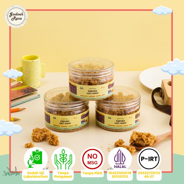 

Kremes Hati Ayam Premium - Paket 3 Toples 50gr Food