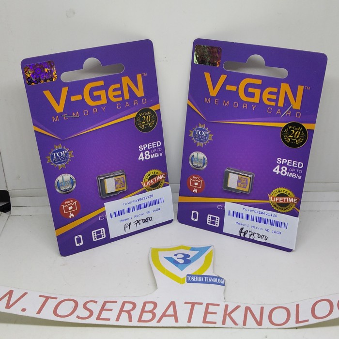 Kartu Memori Micro Sd V-Gen 16 Gb Original