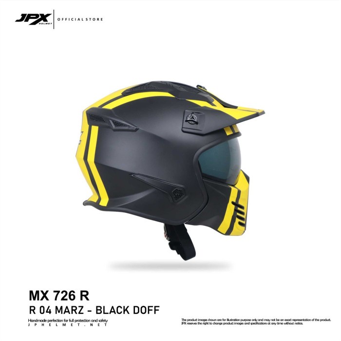 Product Laris Helm Jpx Full Face Mx-726R - R04 Marz