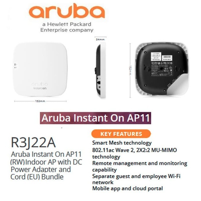 Router Wifi Aruba Wireless instant On AP11 Indoor Access Point