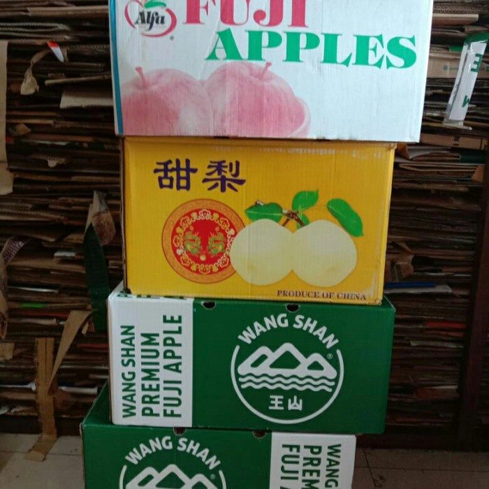 Kardus packing bekas buah bisa di jinjing ukuran P=50cmL=33cmT=23cm