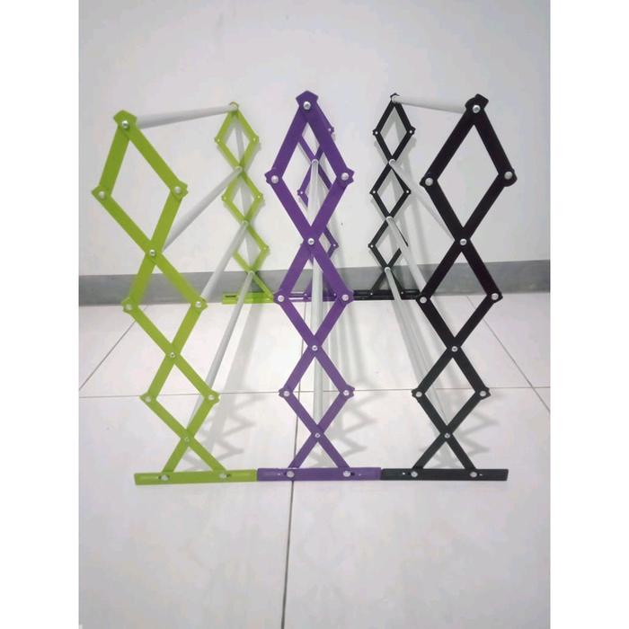 Jemuran Dinding Lipat / Jemuran Baju / Jemuran Tempel / Pinggiran Plat Besi (Warna Random) Dish Rack