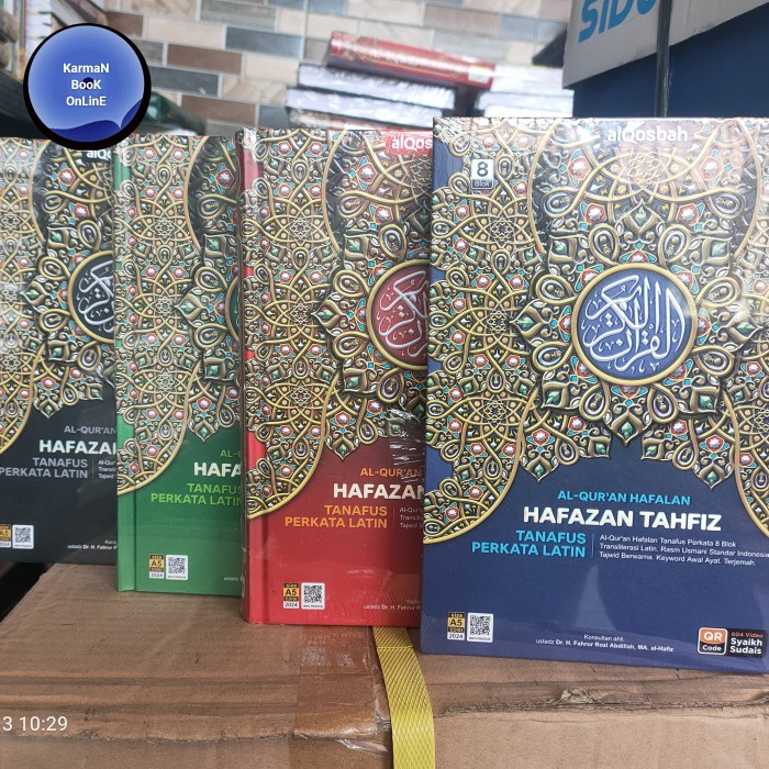 

Ready Al Quran Hafazan Perkata Latin 8 Blok Ukuran A5