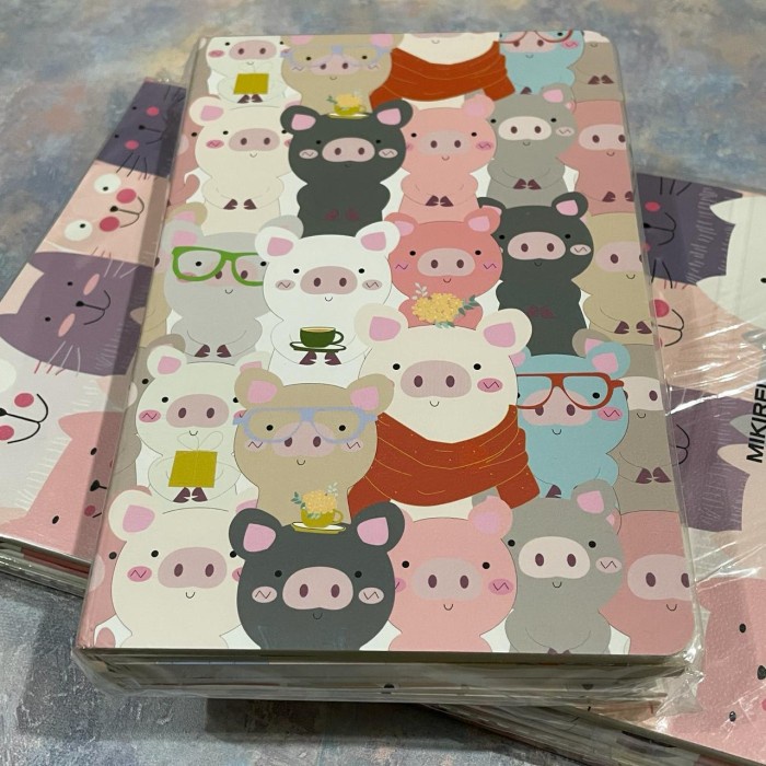 

Bundle of 8 pc - Notebook A5 B5 Ruled Korean Series Animal Flowers Set of 8 Buku Tulis Garis