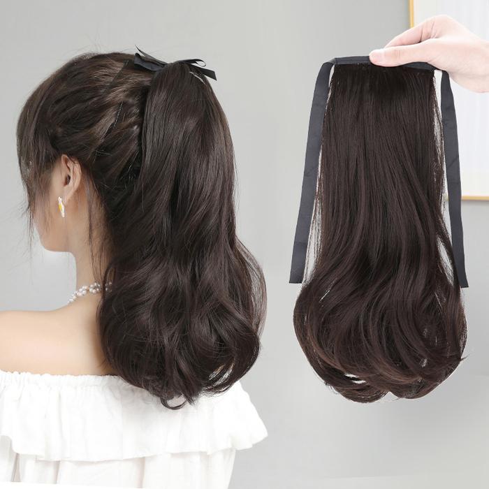 Terlaris Rambut Wig Ekor Kuda Tie Pony Tail Curly Mudah Pemasangan/Ikat Rambut Ekor Kuda/Hair