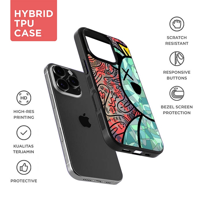 Softcase Hardcase Casing Custom iPhone 16 16e 15 14 13 12 11 XS XR X SE 8 7 Pro Max Plus Mini 2020 B