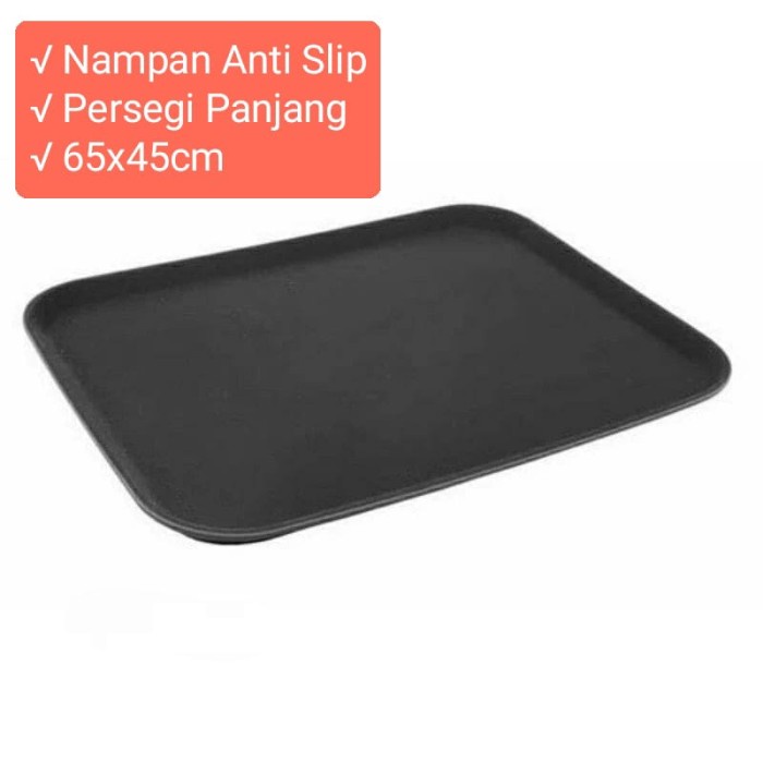 Nampan ANTI SLIP 65cm x 45cm (JUMBO)/ Nampan Makanan Karet 1826 Kode 452