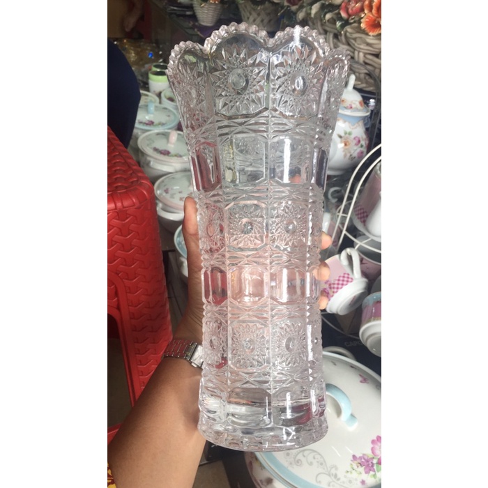 Vas Bunga Kristal / Pot Bunga Kristal